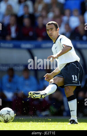 YOURI DJORKAEFF BOLTON WANDERERS FC REEBOK STADIUM BOLTON 01 September 2002 Stock Photo