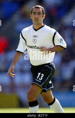 YOURI DJORKAEFF BOLTON WANDERERS FC REEBOK STADIUM BOLTON 01 September 2002 Stock Photo