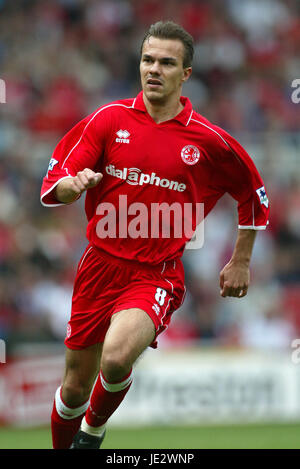 SZILARD NEMETH MIDDLESBROUGH FC RIVERSIDE MIDDLESBROUGH ENGLAND 21 September 2002 Stock Photo