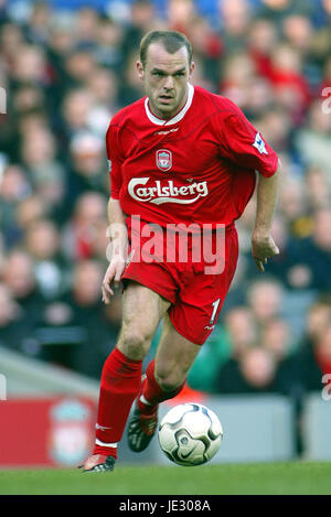 DANNY MURPHY LIVERPOOL FC ANFIELD LIVERPOOL 01 December 2002 Stock Photo