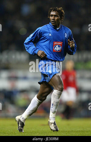 ALIOU CISSE BIRMINGHAM CITY FC OLD TRAFFORD MANCESTER 28 December 2002 Stock Photo