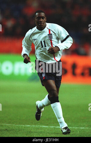 EMILE HESKEY ENGLAND & LIVERPOOL FC AMSTERDAM ARENA AMSTERDAM 13 February 2002 Stock Photo