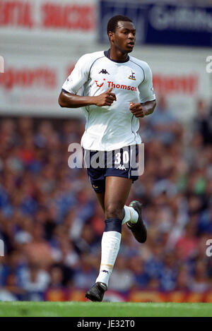 ANTHONY GARDNER TOTTENHAM HOTSPUR FC GOODISON PARK LIVERPOOL 17 August 2002 Stock Photo