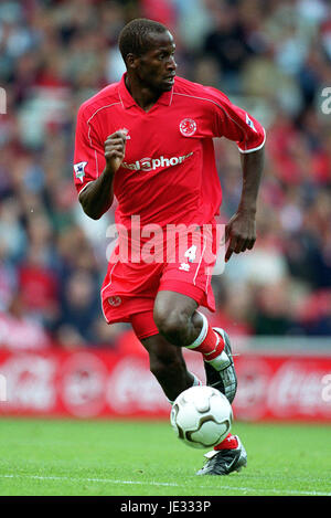 UGO EHIOGU MIDDLESBROUGH FC RIVERSIDE STADIUM MIDDLESBROUGH ENGLAND 31 August 2002 Stock Photo