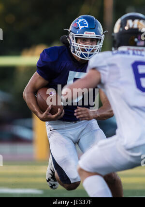 NORCAL Lions Club Football All Stars action in Oroville, California. Stock Photo