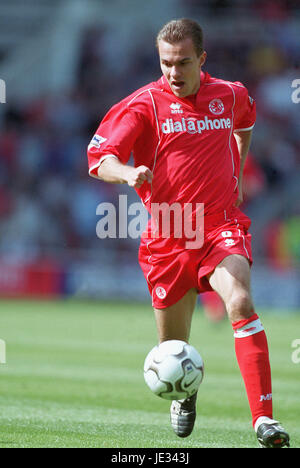 SZILARD NEMETH MIDDLESBROUGH FC RIVERSIDE STADIUM MIDDLESBROUGH 01 September 2003 Stock Photo