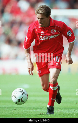 JUNINHO MIDDLESBROUGH FC RIVERSIDE STADIUM MIDDLESBROUGH 01 September 2003 Stock Photo