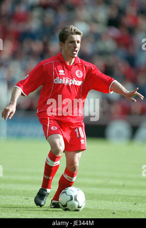 JUNINHO MIDDLESBROUGH FC RIVERSIDE STADIUM MIDDLESBROUGH 01 September 2003 Stock Photo