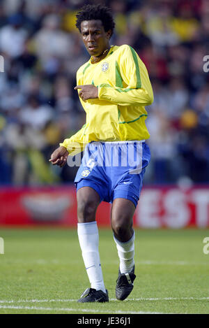 Soccer - FA Barclaycard Premiership - Leicester City v Leeds United. Roque  Junior, Leeds United Stock Photo - Alamy