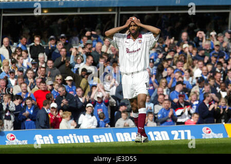 FREDERIC KANOUTE WEST HAM UNITED FC ST.ANDREWS BIRMINGHAM ENGLAND 10 May 2003 Stock Photo