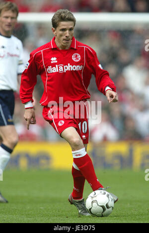 JUNINHO MIDDLESBROUGH FC RIVERSIDE STADIUM MIDDLESBROUGH ENGLAND 03 May 2003 Stock Photo