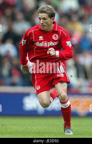 JUNINHO MIDDLESBROUGH FC RIVERSIDE STADIUM MIDDLESBROUGH ENGLAND 03 May 2003 Stock Photo