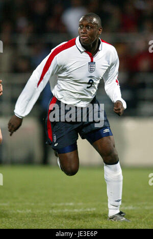 EMILE HESKEY ENGLAND & LIVERPOOL FC RHEINPARK STADIUM VADUZ LIECHTENSTEIN 29 March 2003 Stock Photo