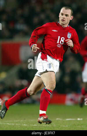 DANNY MURPHY ENGLAND & LIVERPOOL FC UPTON PARK LONDON ENGLAND 12 February 2003 Stock Photo