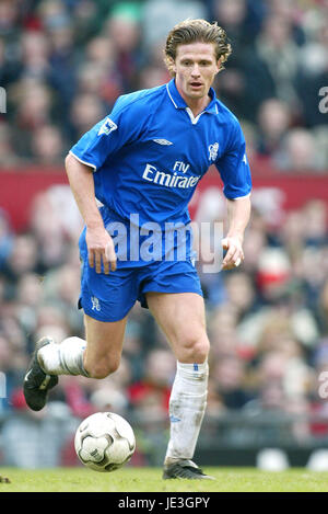 EMMANUEL PETIT CHELSEA FC OLD TRAFFORD MANCHESTER 18 January 2003 Stock ...