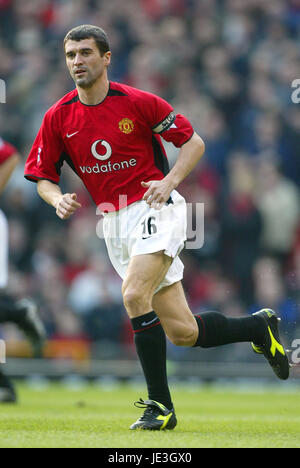 ROY KEANE MANCHESTER UNITED FC OLD TRAFFORD MANCHESTER 18 January 2003 Stock Photo