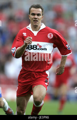 SZILARD NEMETH MIDDLESBROUGH FC RIVERSIDE STADIUM MIDDLESBROUGH 28 August 2004 Stock Photo