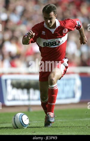 SZILARD NEMETH MIDDLESBROUGH FC RIVERSIDE STADIUM MIDDLESBROUGH 28 August 2004 Stock Photo