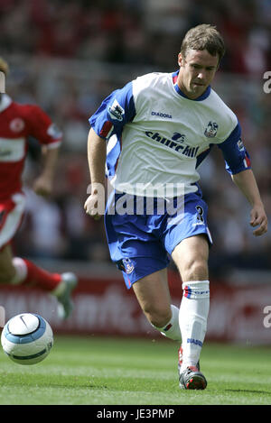 DANNY GRANVILLE CRYSTAL PALACE FC RIVERSIDE STADIUM MIDDLESBROUGH 28 August 2004 Stock Photo