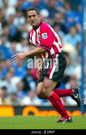 PAUL TELFER SOUTHAMPTON FC STAMFORD BRIDGE CHELSEA LONDON ENGLAND 28 August 2004 Stock Photo