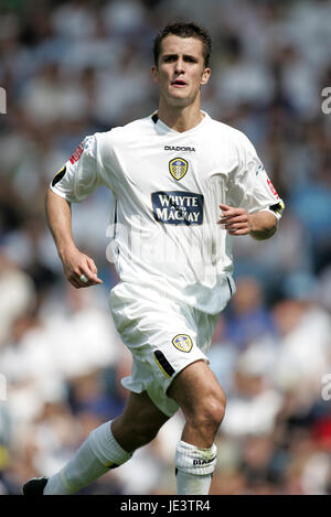 DANNY PUGH LEEDS UNITED FC ELLAND ROAD LEEDS ENGLAND 07 August 2004 Stock Photo