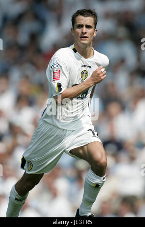 DANNY PUGH LEEDS UNITED FC ELLAND ROAD LEEDS ENGLAND 07 August 2004 Stock Photo