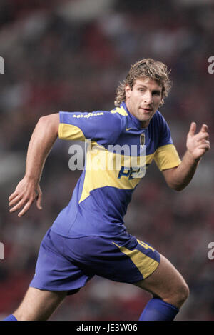 MARTIN PALERMO BOCA JUNIORS OLD TRAFFORD MANCHESTER ENGLAND 03 August 2004 Stock Photo