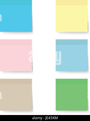 pastel sticky notes