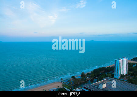 The beautiful of sea at Pattaya City, in Chonburi, Thailand. Stock Photo