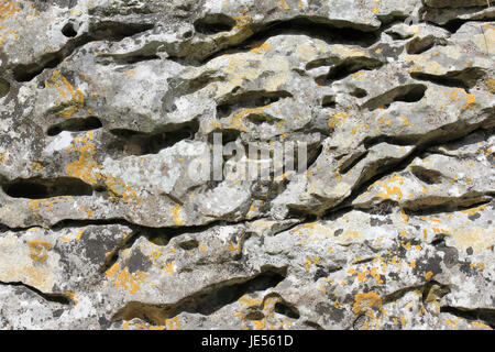 Limestone Erosion, Dovedale, Derbyshire, UK Stock Photo