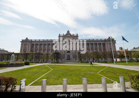 The Swedish Parliament Building(Riksdagshuset) in Stockholm, the capital of Sweden. Stock Photo