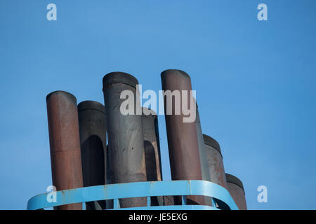 Ship funnel, close up. Detailed Stock Photo - Alamy