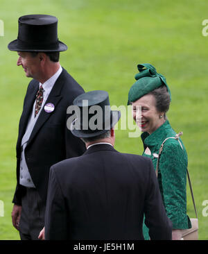 The Princess Royal during day three of Royal Ascot at Ascot Racecourse. Stock Photo