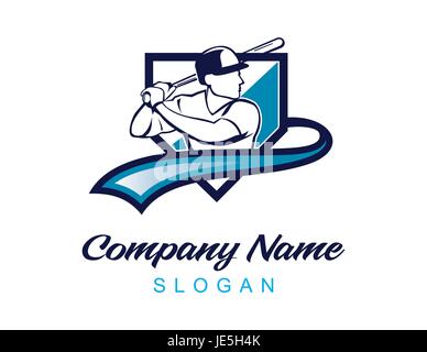 Baseball logo 3 Stock Vector