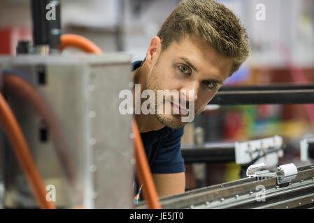 Factory worker, portrait Stock Photo