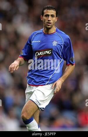 BRAHIM HEMDANI GLASGOW RANGERS FC IBROX STADIUM GLASGOW SCOTLAND 22 October 2005 Stock Photo