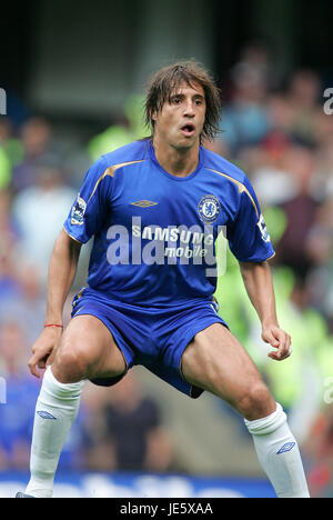 HERNAN CRESPO CHELSEA FC STAMFORD BRIDGE CHELSEA LONDON ENGLAND 21 August 2005 Stock Photo