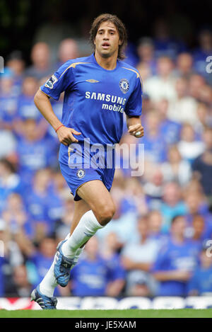 HERNAN CRESPO CHELSEA FC STAMFORD BRIDGE CHELSEA LONDON ENGLAND 21 August 2005 Stock Photo