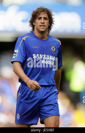 HERNAN CRESPO CHELSEA FC STAMFORD BRIDGE CHELSEA LONDON ENGLAND 21 August 2005 Stock Photo