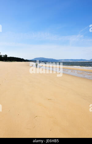 Walking by the Sado river in the Troia peninsula. Portugal Stock Photo