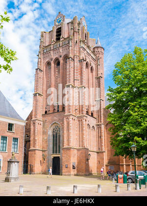 Great Church or Saint John the Baptist Church in downtown Wijk bij Duurstede in province Utrecht, Netherlands Stock Photo