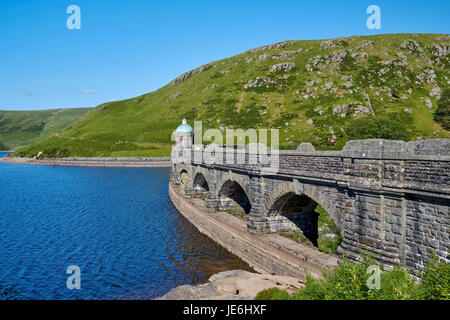 Craig-goch dam in the Elan Valley.  Near Rhayader, Powys, Wales. Stock Photo