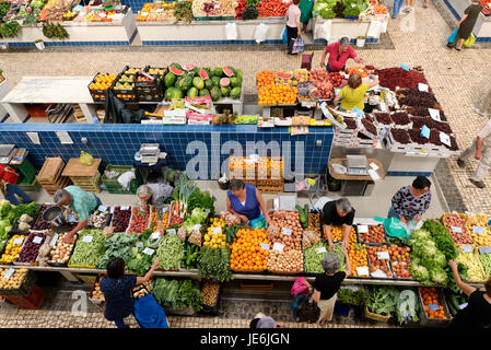 Mercado do Livramento, the main food market in Setúbal. Portugal Stock Photo