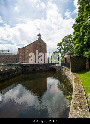 Stanley Mills, Perthshire, Scotland. Historic water powered cotton mill on the banks of the River Tay. Stock Photo