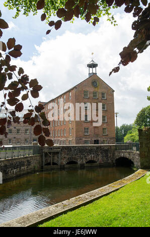 Stanley Mills, Perthshire, Scotland. Historic water powered cotton mill on the banks of the River Tay. Stock Photo