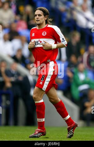 JONATHAN WOODGATE MIDDLESBROUGH FC REEBOK STADIUM BOLTON ENGLAND 16 September 2006 Stock Photo