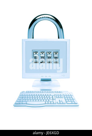 Icon, computer security, Stock Photo