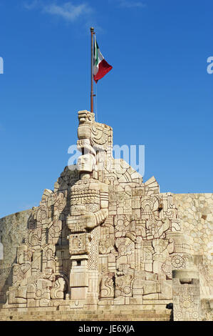 Monumento a La Patria monument, Paseo Montejo, Merida, Yucatan State ...