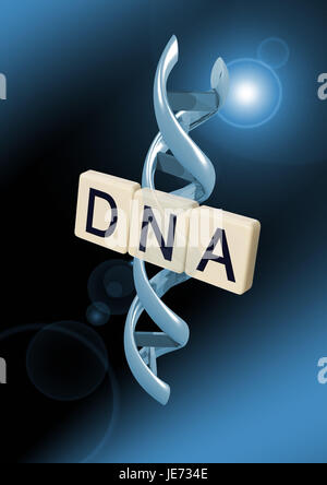 Stroke DNA with alpha doubles helix, Stock Photo