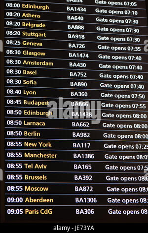 Singapore, airport, indicator panel, takeoff, Asia, information, travel, journey by air, vacation, nobody, tourism, information, flight numbers, flight numbers, numbers, time, towns, Stock Photo